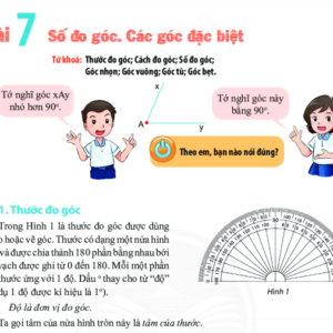 Bài 7. Số đo góc - Các góc đặc biệt