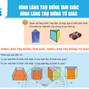 Bài 3. Hình lăng trụ đứng tam giác - Hình lăng trụ đứng tứ giác